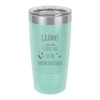 Grammy - I love you to the Moon and Back Stainless Steel Engraved Insulated Tumbler